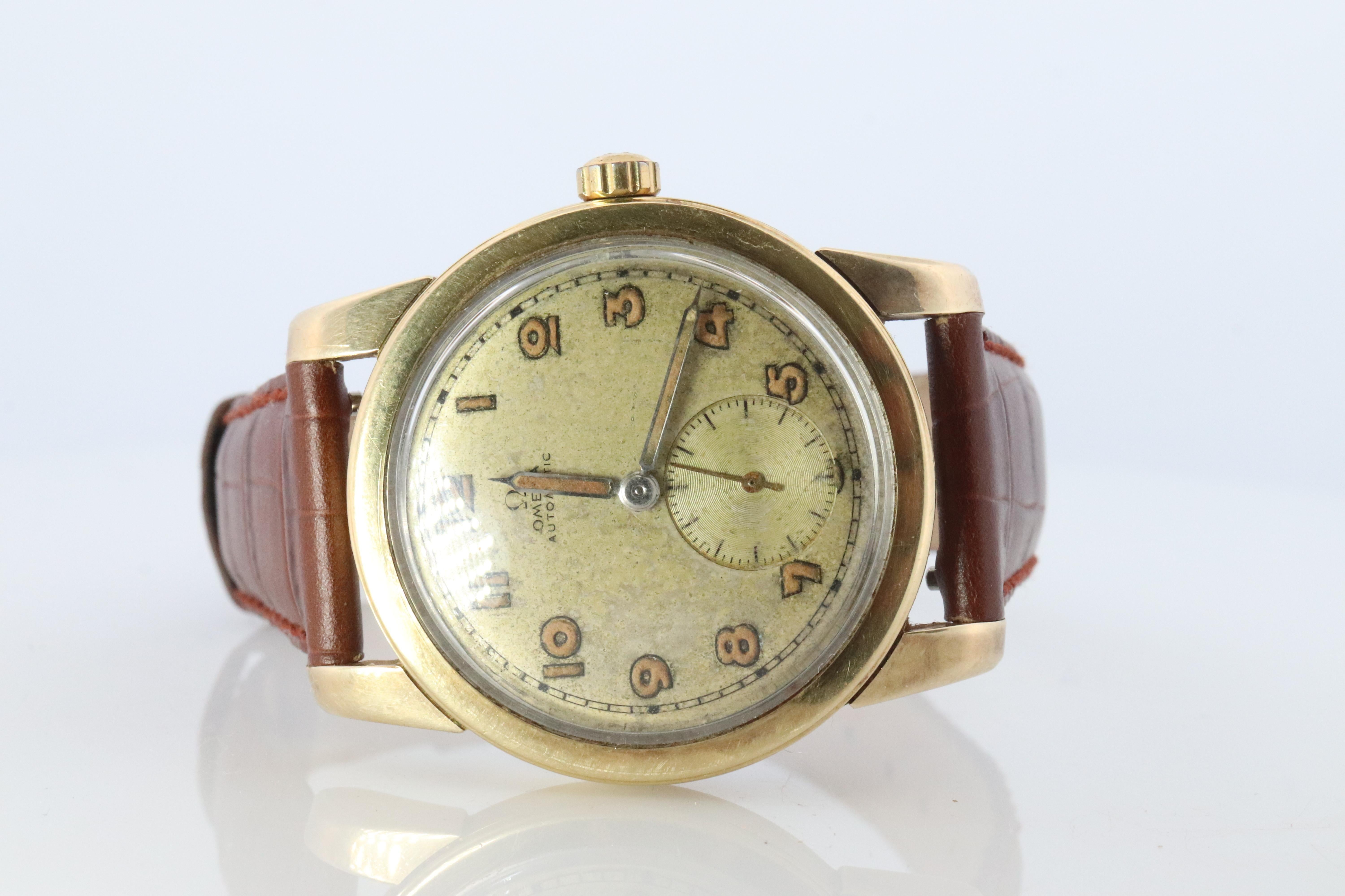 Reloj automático OMEGA 2576 Reloj de pulsera automático Omega Hammer Bumper 50s para caballero en venta 2