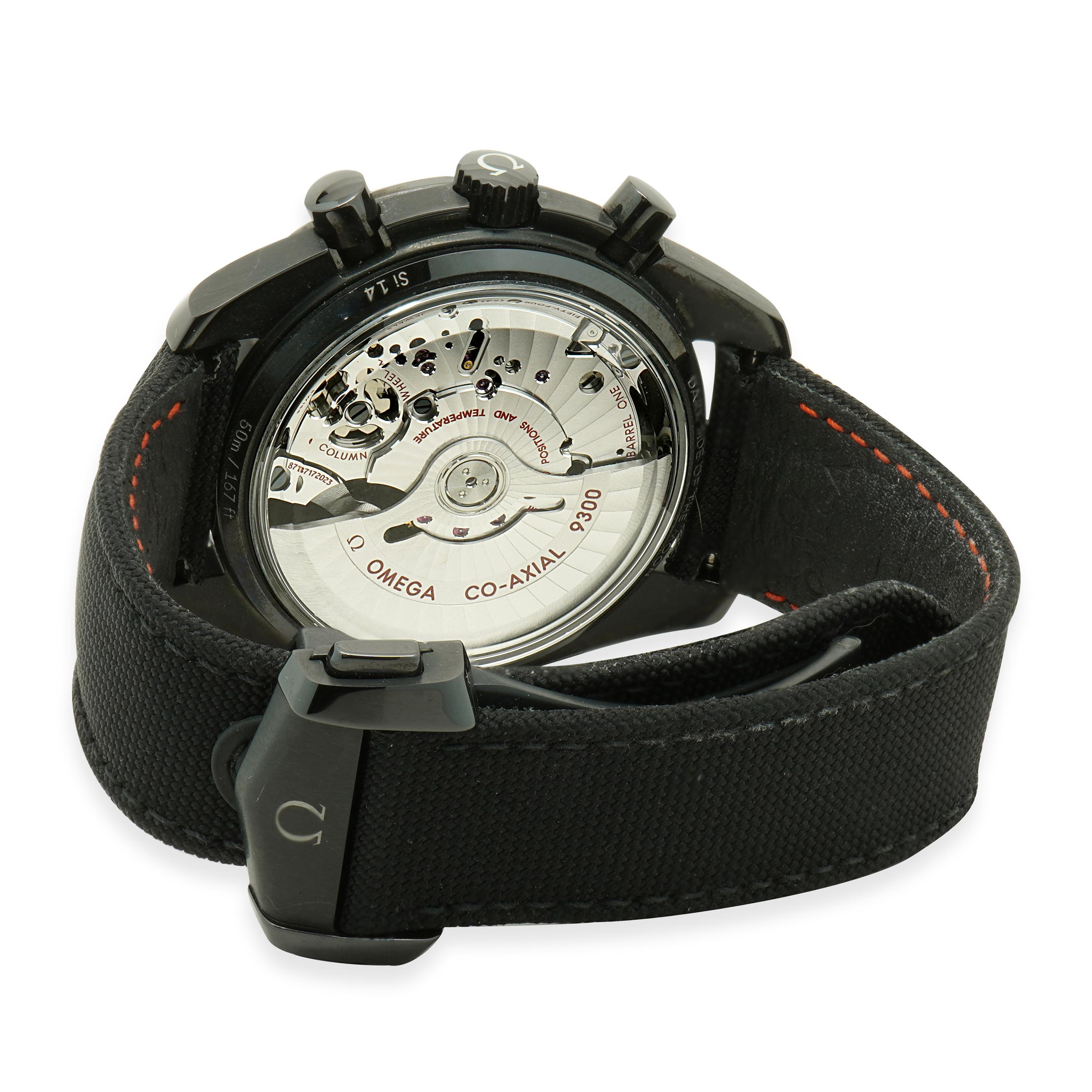 Omega Black Ceramic Speedmaster Dark Side of The Moon im Zustand „Hervorragend“ im Angebot in Scottsdale, AZ