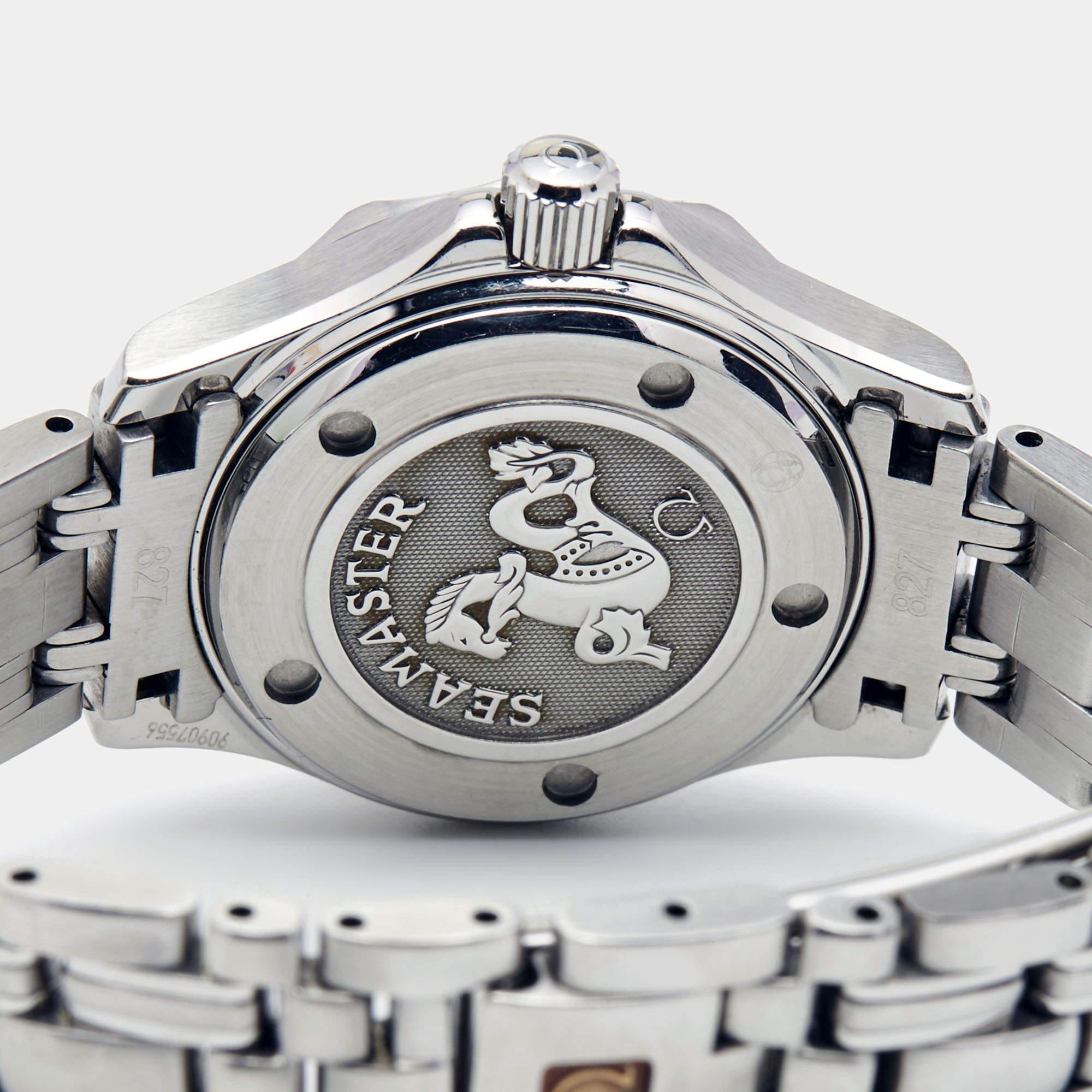 Omega Black Stainless Seamaster 212.30.28.61.01.001 Women's Wristwatch 28 mm 7