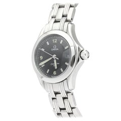 Omega Black Stainless Steel Seamaster 120M 2581.53 Women's Wristwatch 26MM