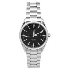 Omega Black Stainless Steel Speedmaster Aqua Terra 2517.50.00 Men's Wristwatch