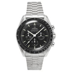 Used Omega Black Stainless Steel Speedmaster Moonwatch Professional 310.30.42.50.01.0