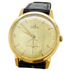 Omega Bumper 18K Yellow Gold ref 2709 Cal 344 Automatic 35mm Watch, c1952.