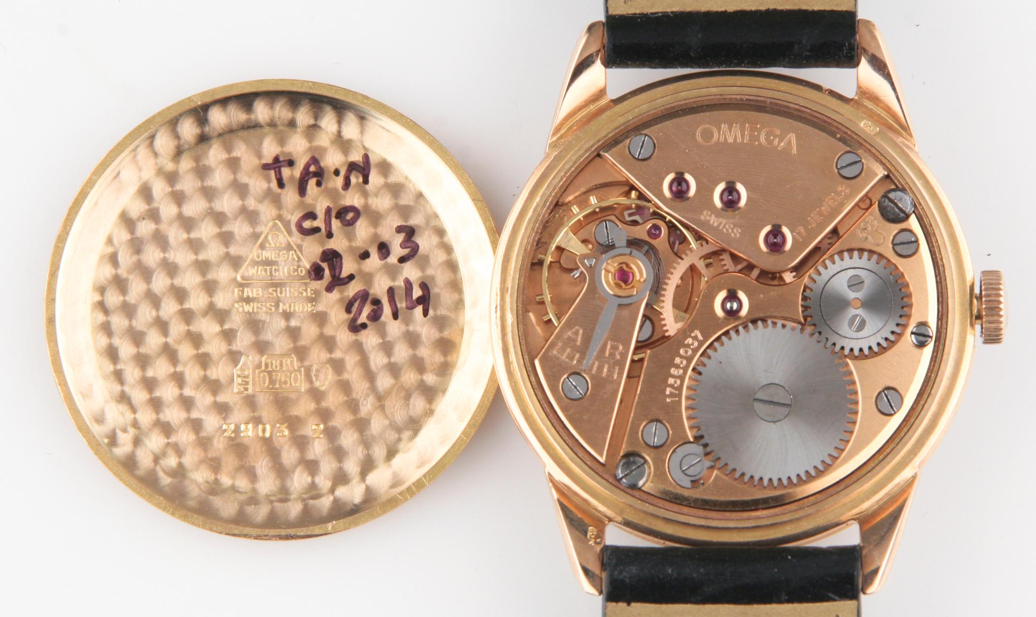 Omega Calibre 267 Vintage 18 Karat Rose Gold 17 Jewels Men s Wristwatch