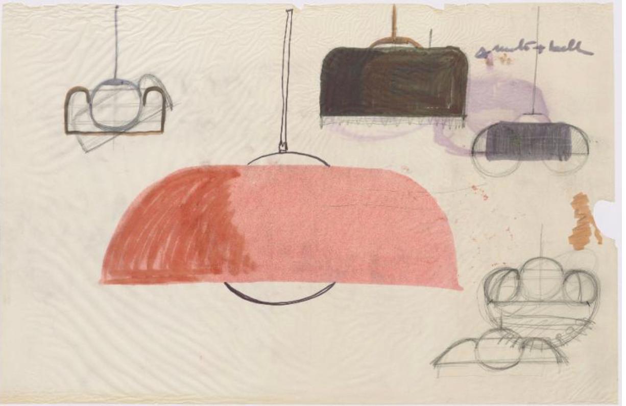 'Omega' chandelier by Vico Magistretti for Artemide, Italy, 1962 In Good Condition For Sale In Argelato, BO
