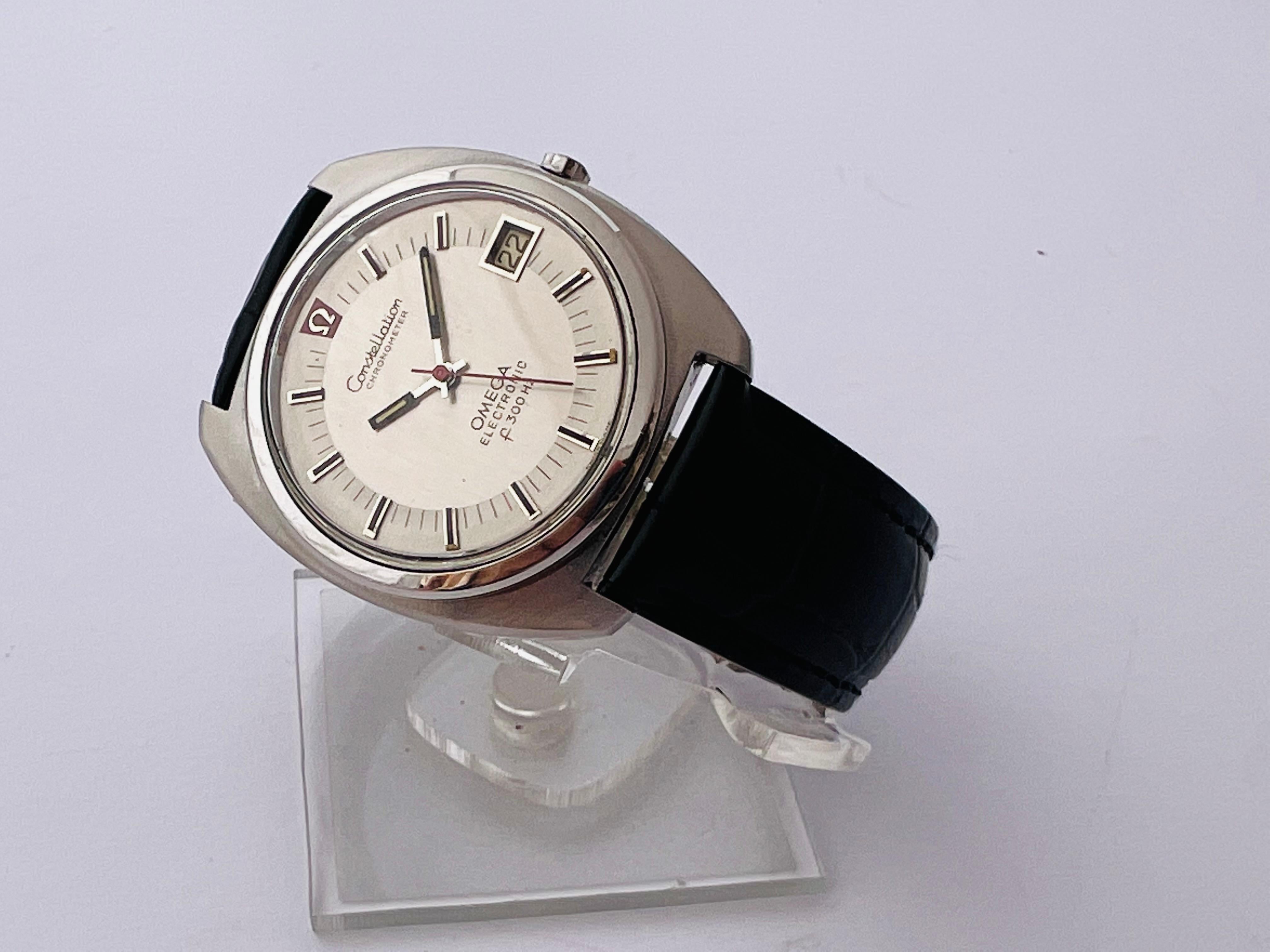 Omega Chronometer Elektronische f300 Uhr In Box Vintage 70er Jahre 2