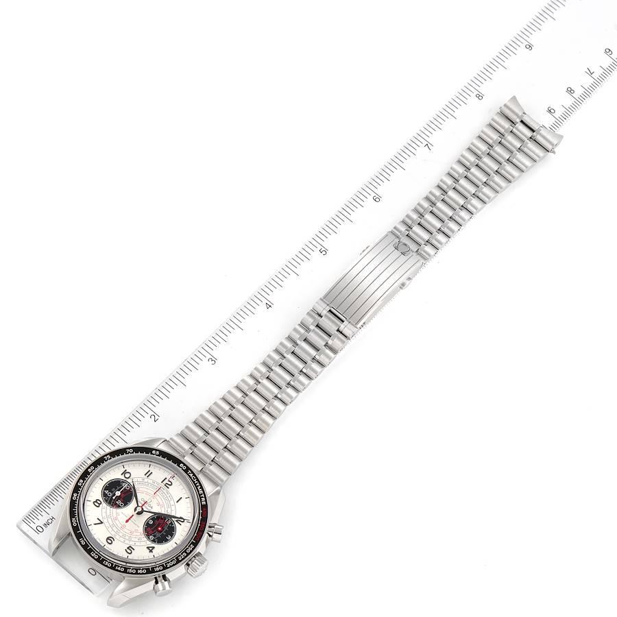 Omega Chronoscope Steel Silver Dial Mens Watch 329.30.43.51.02.002 Box Card For Sale 2