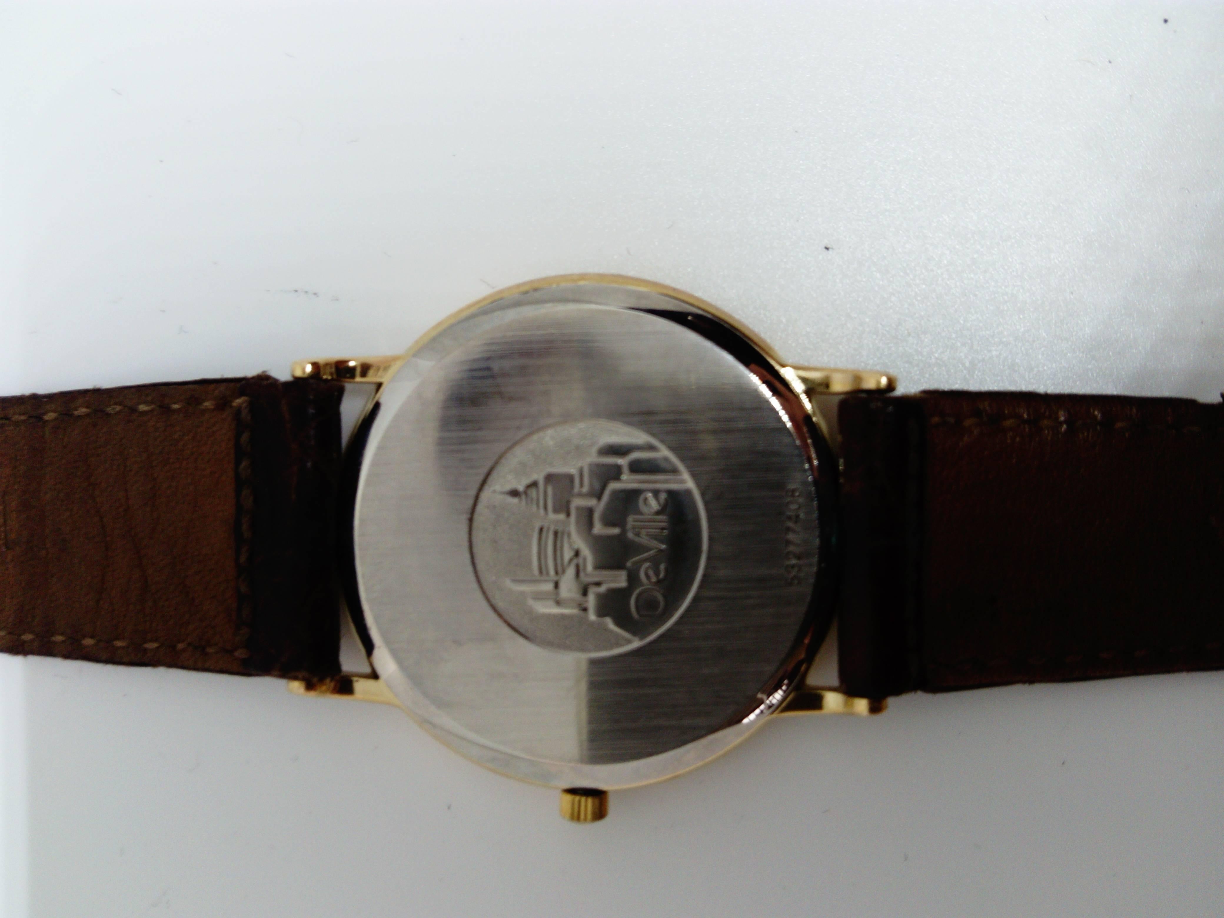 Omega City Golden Quartz Wristwatch 1