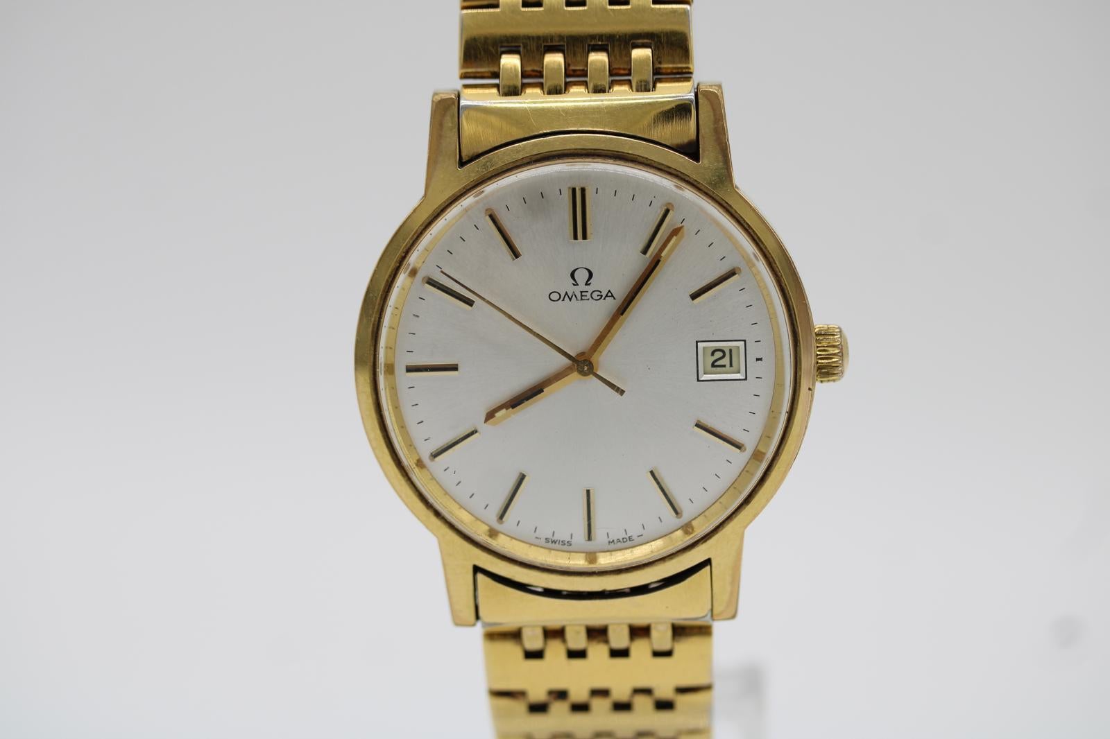 Omega Classic 1360104 Chapado en oro -  De cuerda manual - 1977 - Brazalete original en venta 6