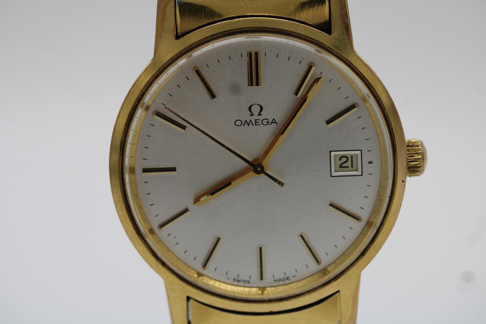 Omega Classic 1360104 Chapado en oro -  De cuerda manual - 1977 - Brazalete original en Bueno estado para la venta en London, GB