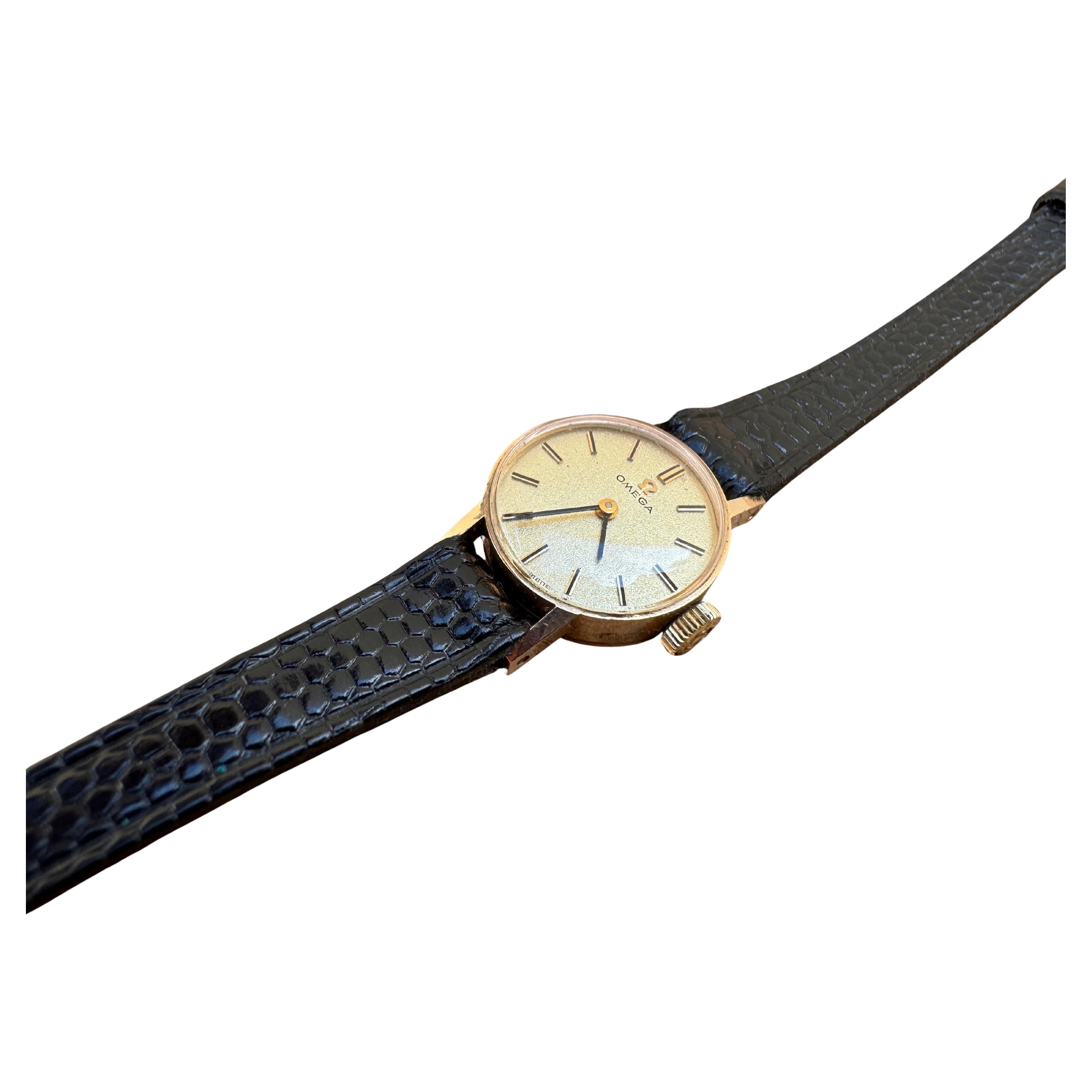 Omega Classic 5115642 Vintage 9k Gold Cal 485 Ladies Watch