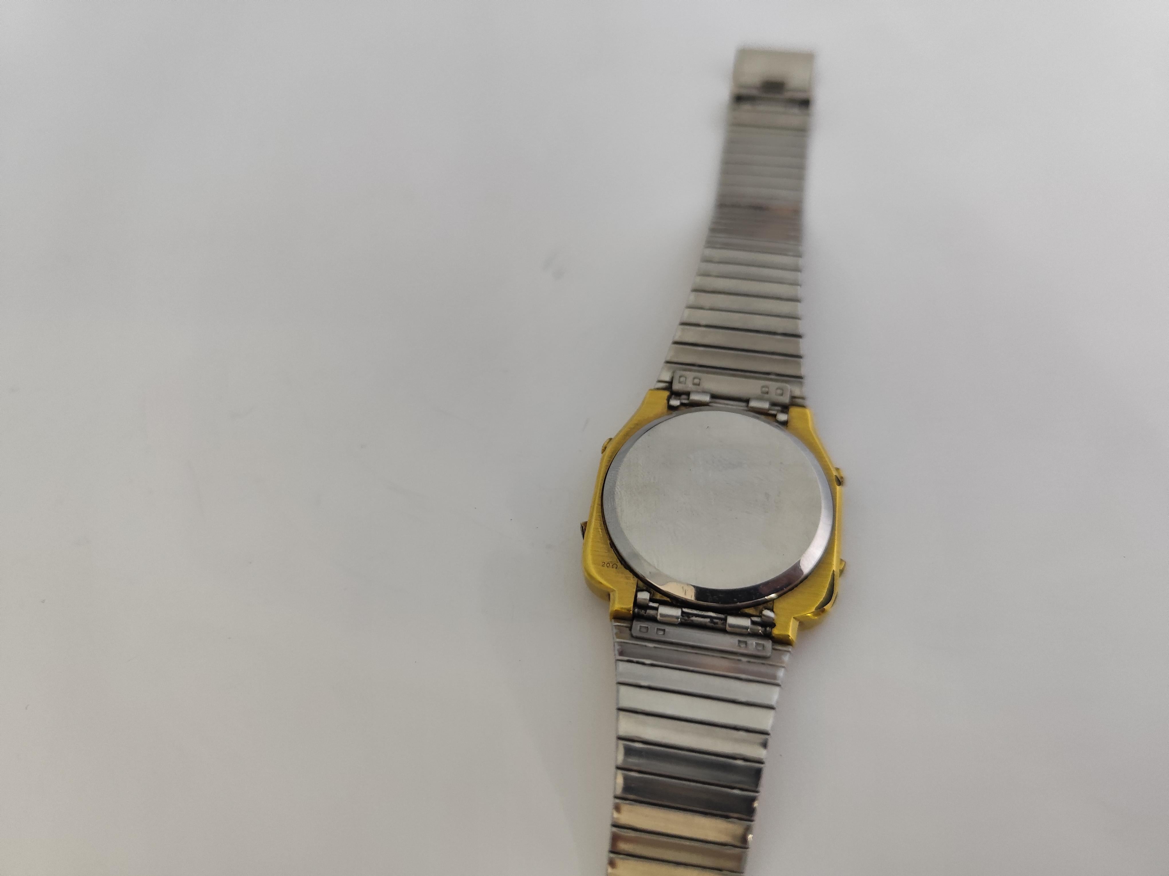 Omega Classic Excellent Vintage Memomaster 1632 gold plated quartz LCD Digital C For Sale 12