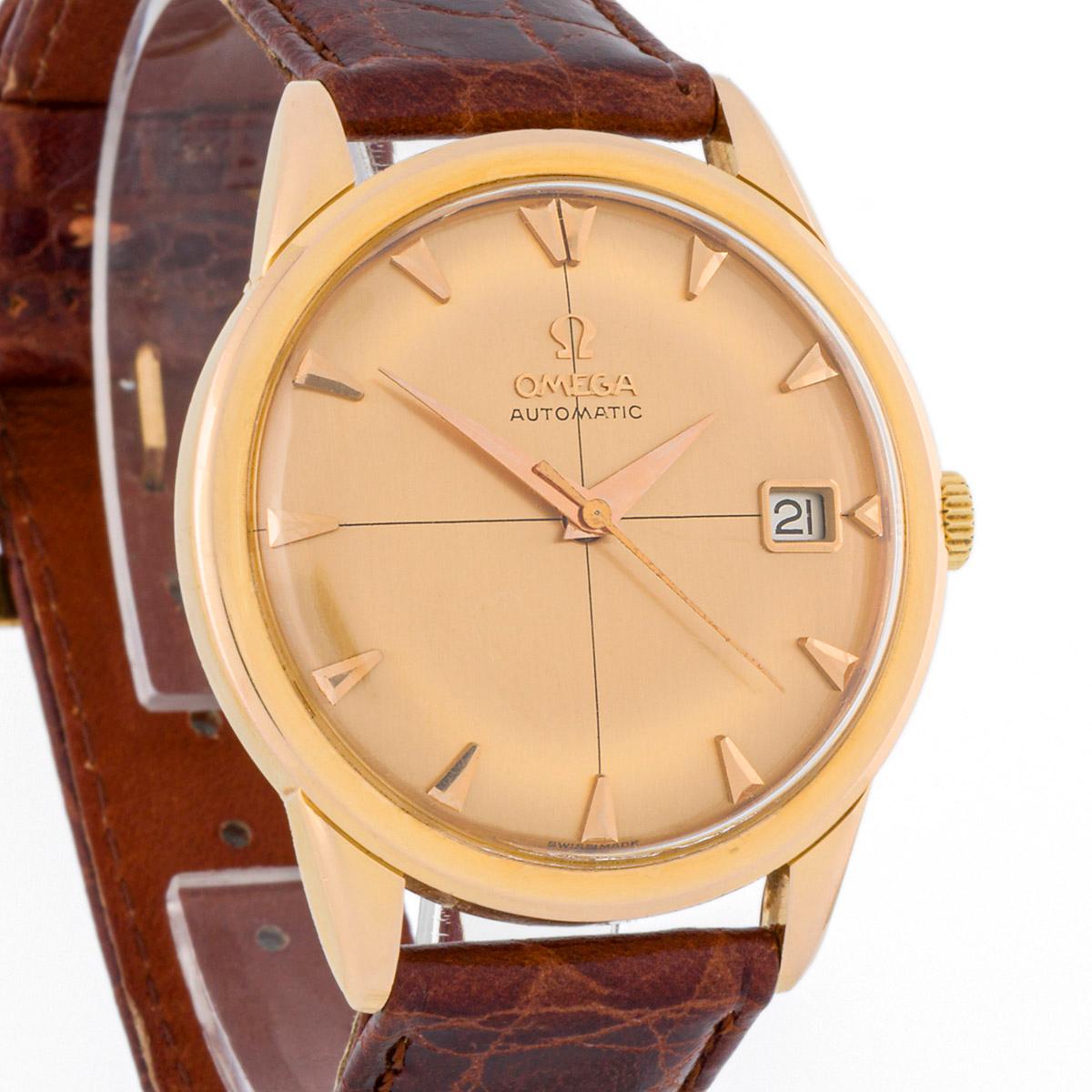 Eine sehr gut erhaltene Vintage-Stück, das Omega-Klassiker hat eine schöne Gehäuse und Zifferblatt alle in Gold.