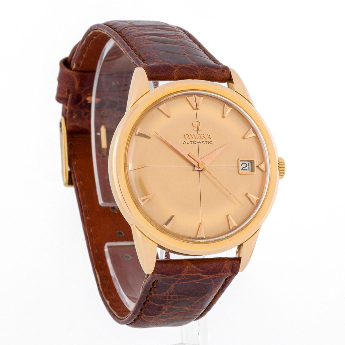 Omega Classic Vintage goldenes Zifferblatt (Zeitgenössisch) im Angebot