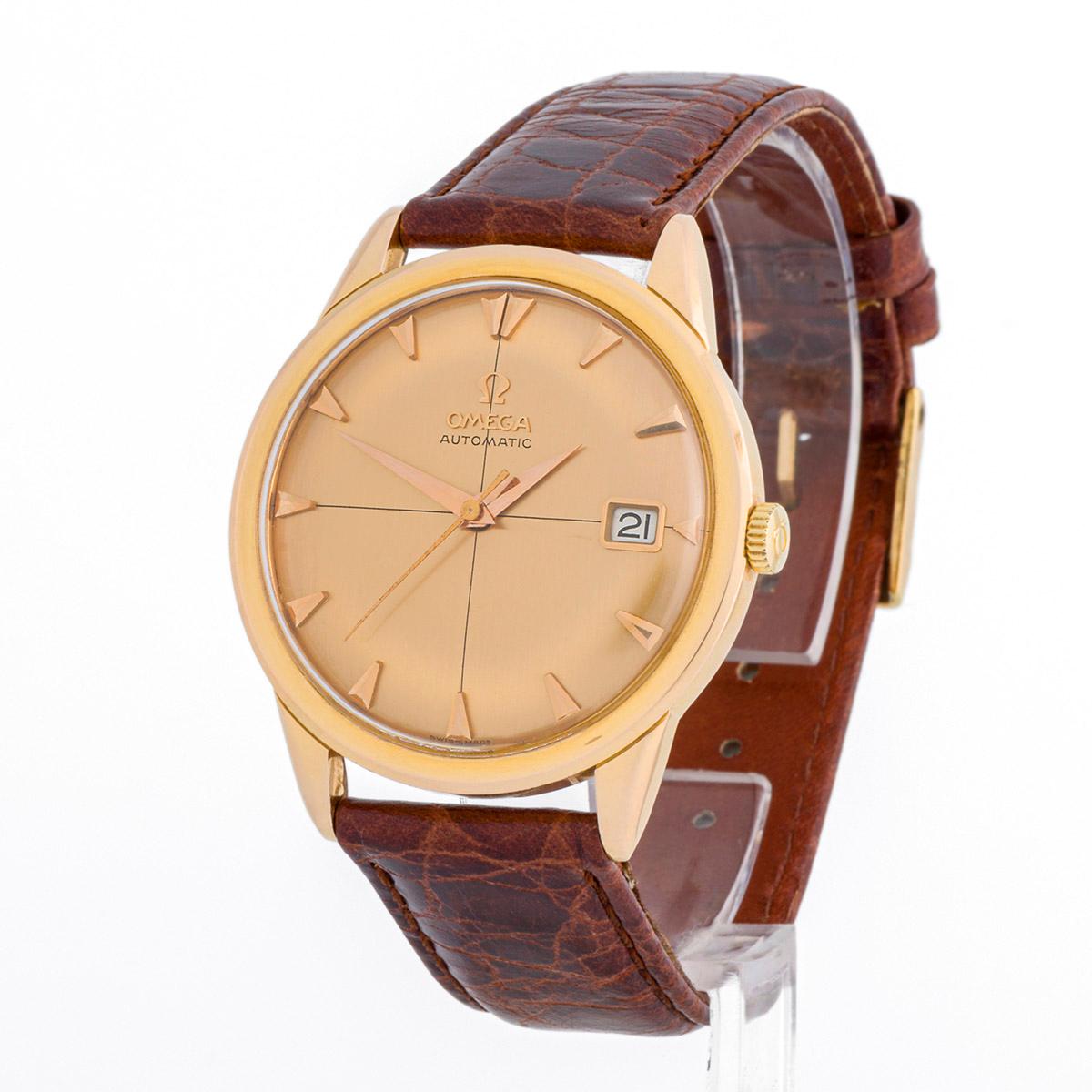 Omega Classic Vintage goldenes Zifferblatt im Zustand „Gut“ im Angebot in MADRID, ES