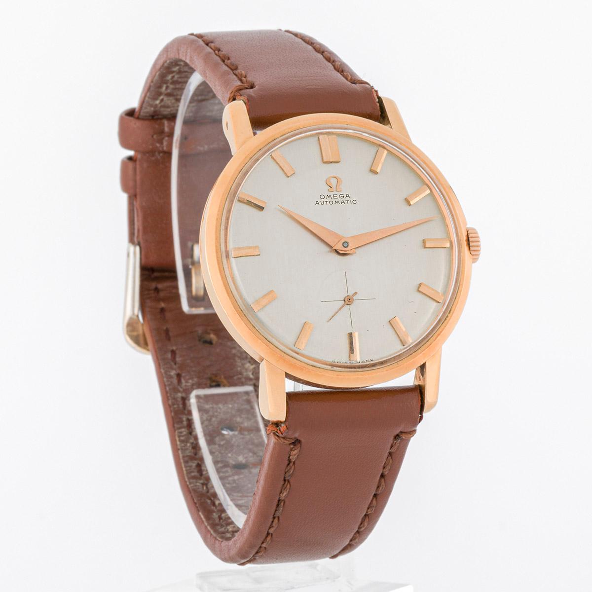 Omega Classic vintage Caja de oro rosa en venta 1
