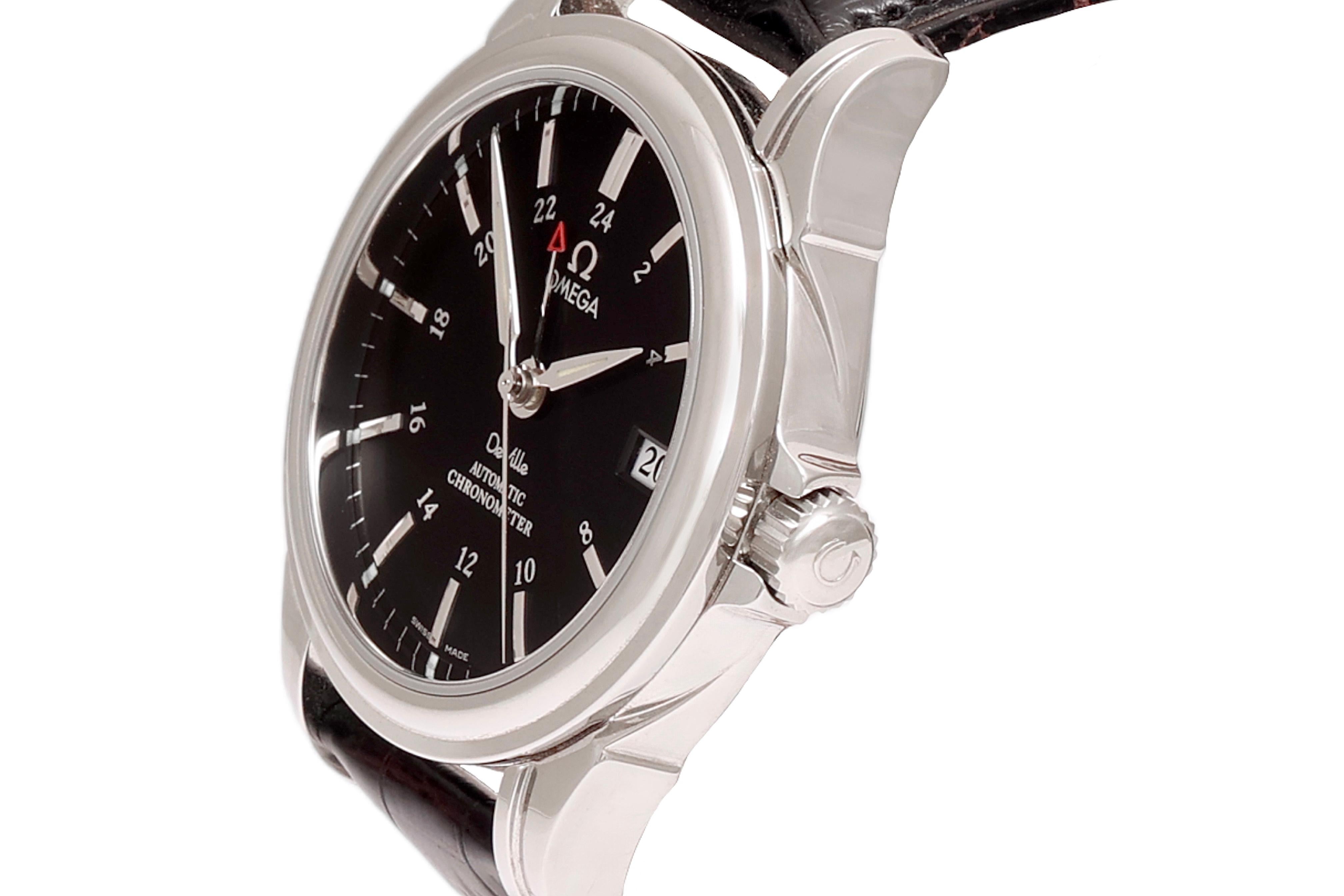 Women's or Men's Omega Co-Axial Automatic Chronometer Wristwatch, Steel For Sale