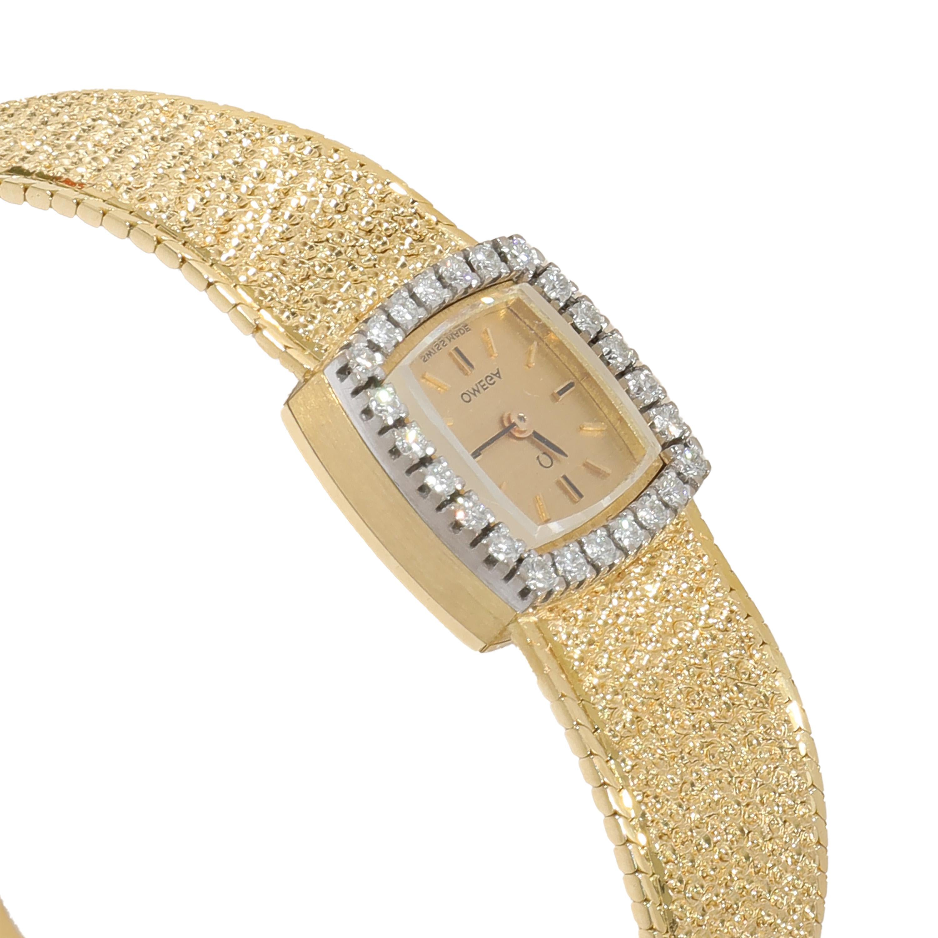 Omega Cocktail 8127 Damenuhr aus Gelbgold 1