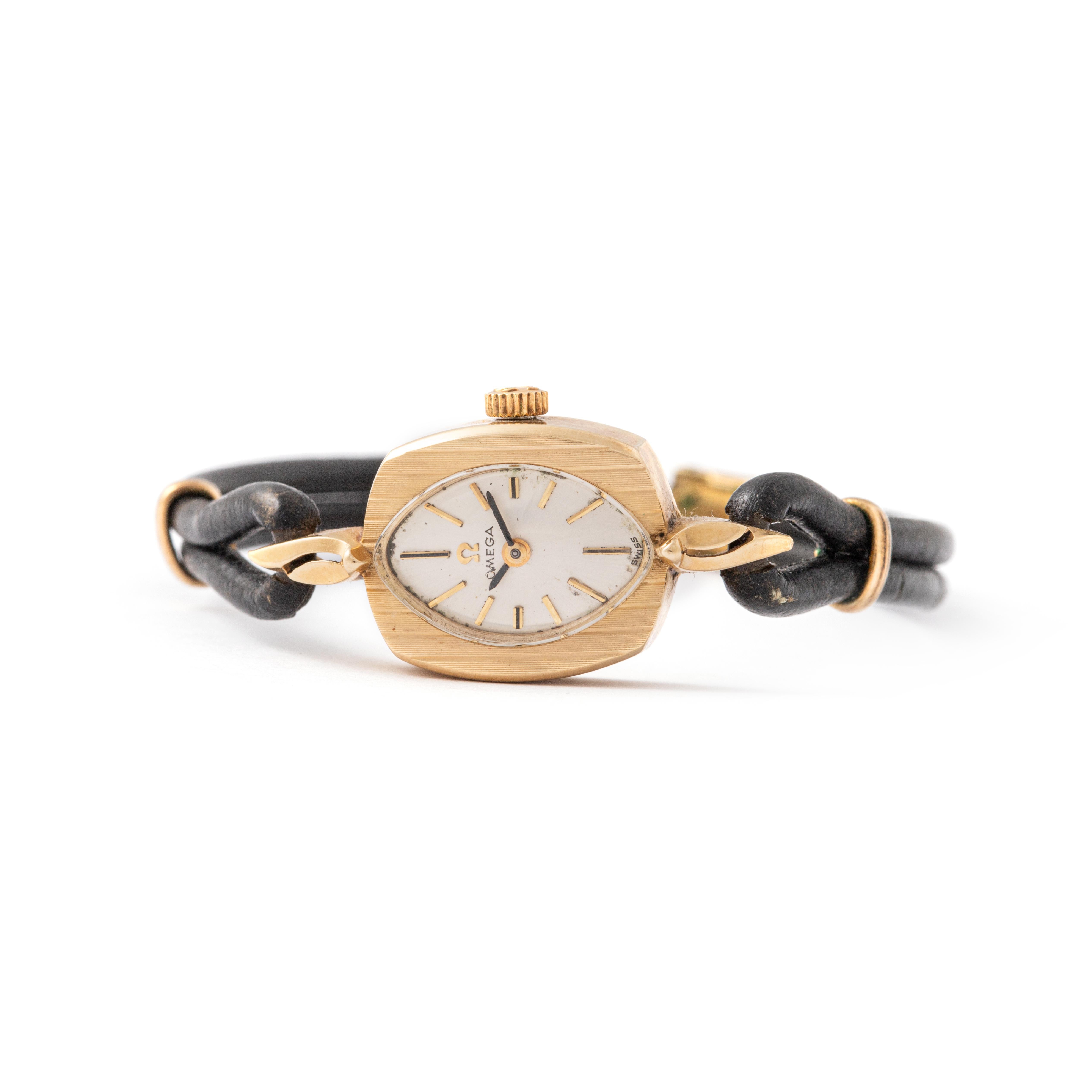 Omega Cocktail Gold Wristwatch For Sale 1