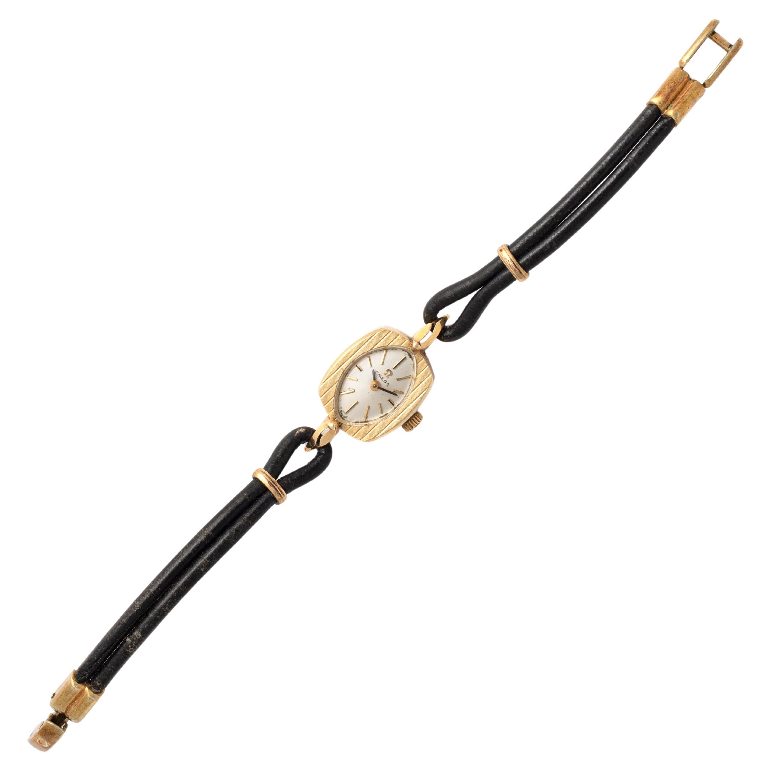 Omega Cocktail Gold Wristwatch For Sale