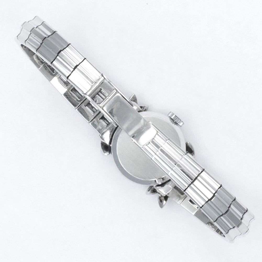 Vintage Omega Cocktail watch in 18k white gold with diamond accents. Circa 1950's. Manual. Fine Pre-owned Omega Watch.

Certified preowned Vintage Omega Cocktail watch is made out of white gold on a 18k White Gold bracelet with a 18k White Gold Two