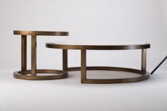 Omega Coffee Table Set by Hugues Chevalier, Hand-Crafted Marble