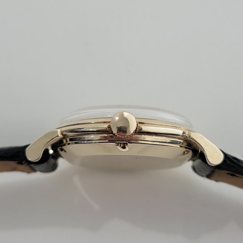 Omega Collection GX6525 34mm 14k Solid Gold Mens Automatic 1950s Vintage RA579 For Sale 5