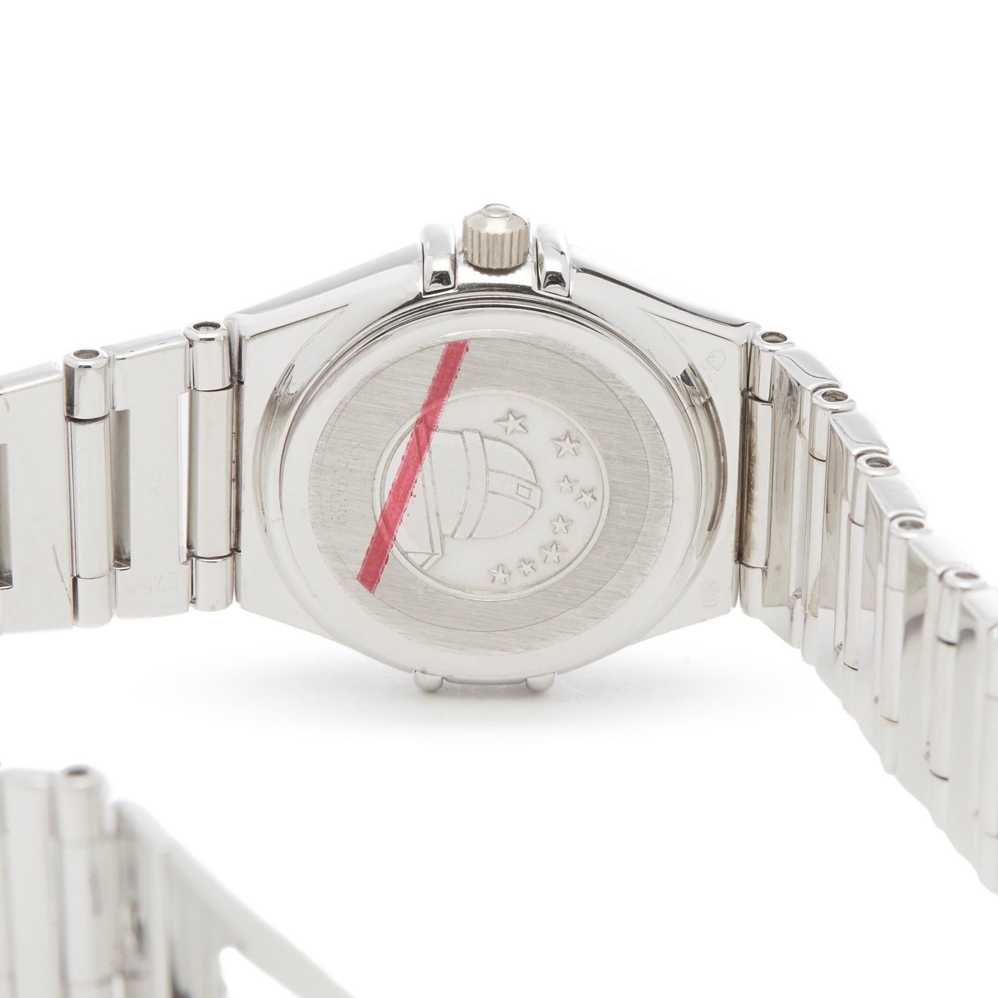 Omega Constellation 1165.36 Ladies White Gold Diamond Watch 2