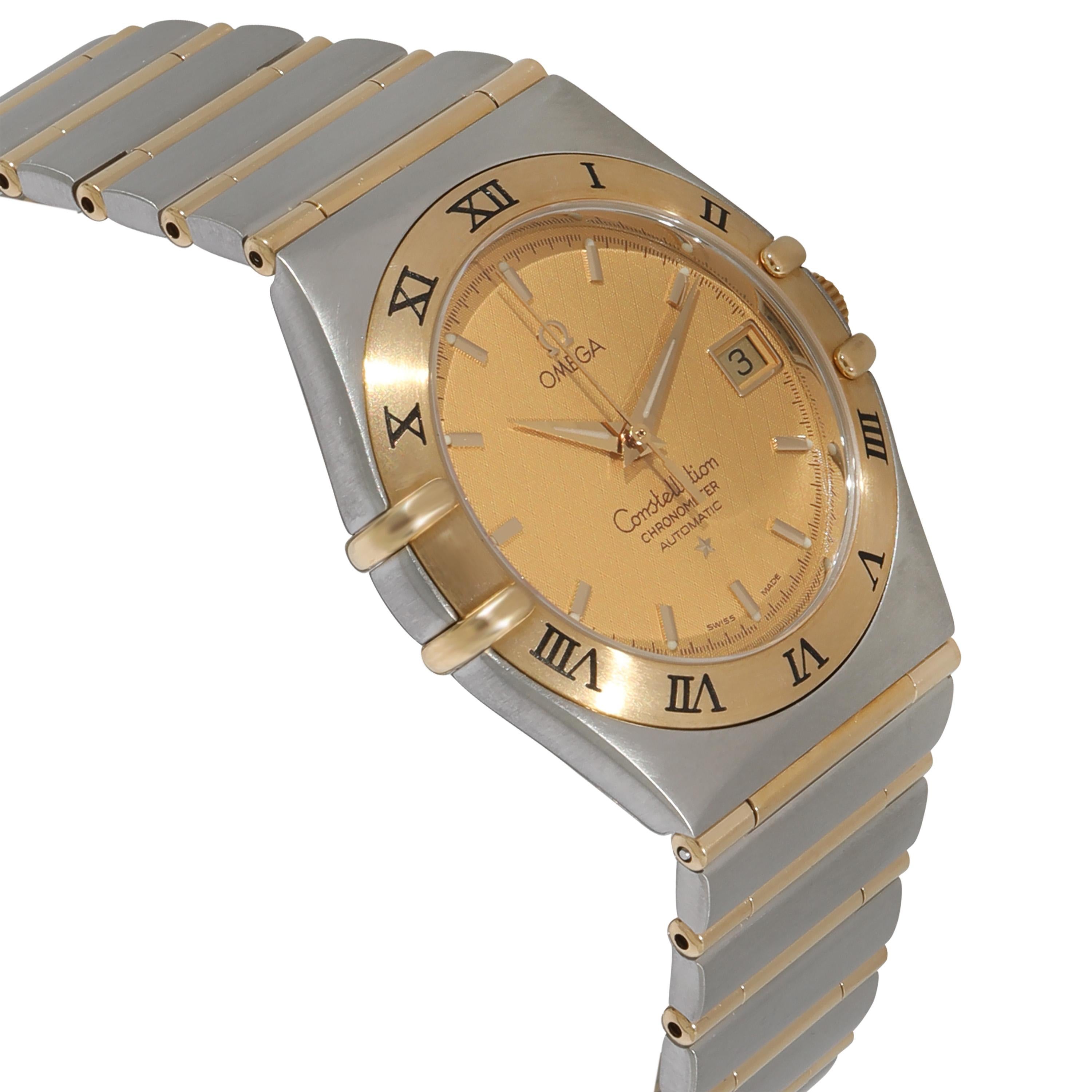 Omega Constellation 1202.10.00 Men's Watch in 18 Kt Stainless Steel/Yellow Gold In Excellent Condition In New York, NY