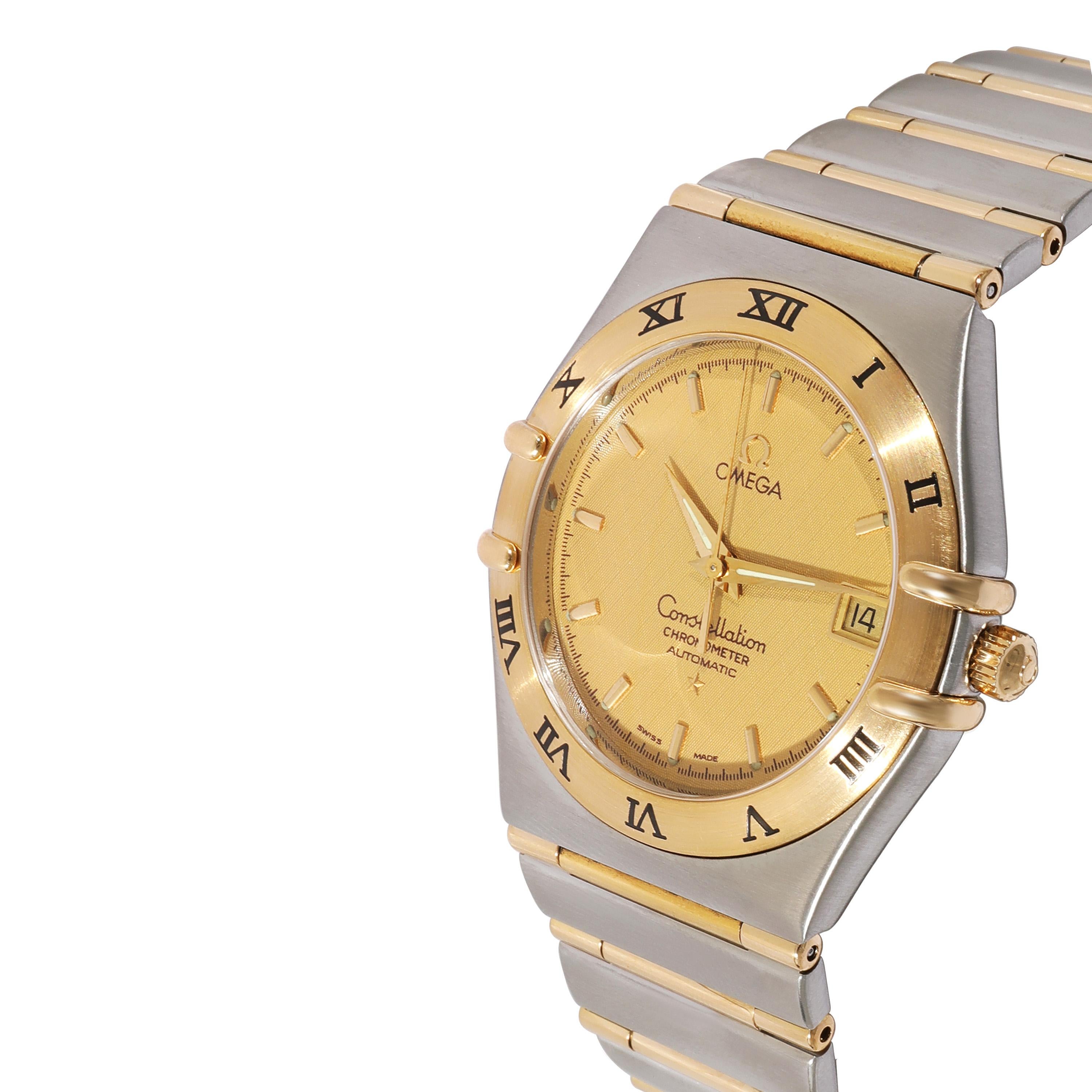 Omega Constellation 1202.10,00 Herrenuhr aus Edelstahl/Gelbgold im Zustand „Hervorragend“ in New York, NY