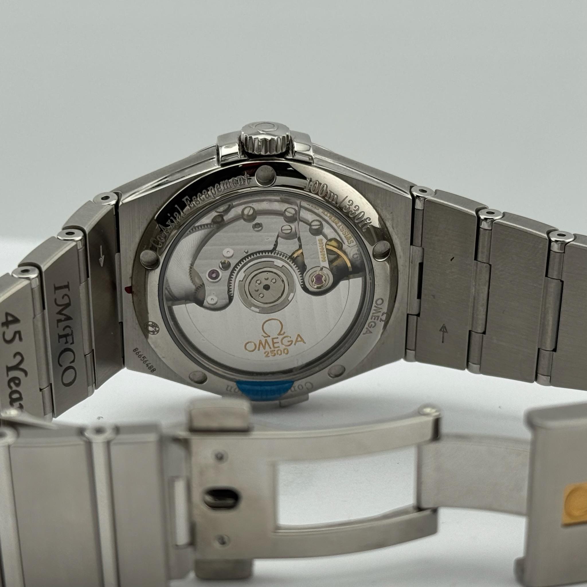 Omega Constellation 123.10.35.20.52.002 Plata Esfera Diamante Caja Papeles 35mm en venta 6