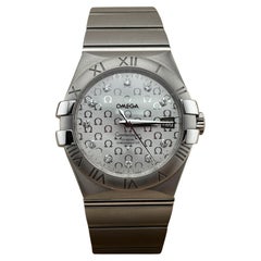 Omega Constellation 123.10.35.20.52.002 Silver Diamond Dial Box Papers 35mm
