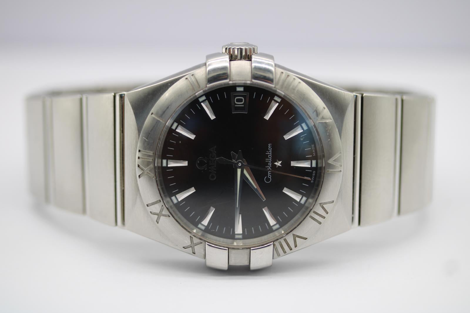 Omega Constellation 123.10.35.60.01.001  35mm  Quadrante nero  Quarzo in vendita 8
