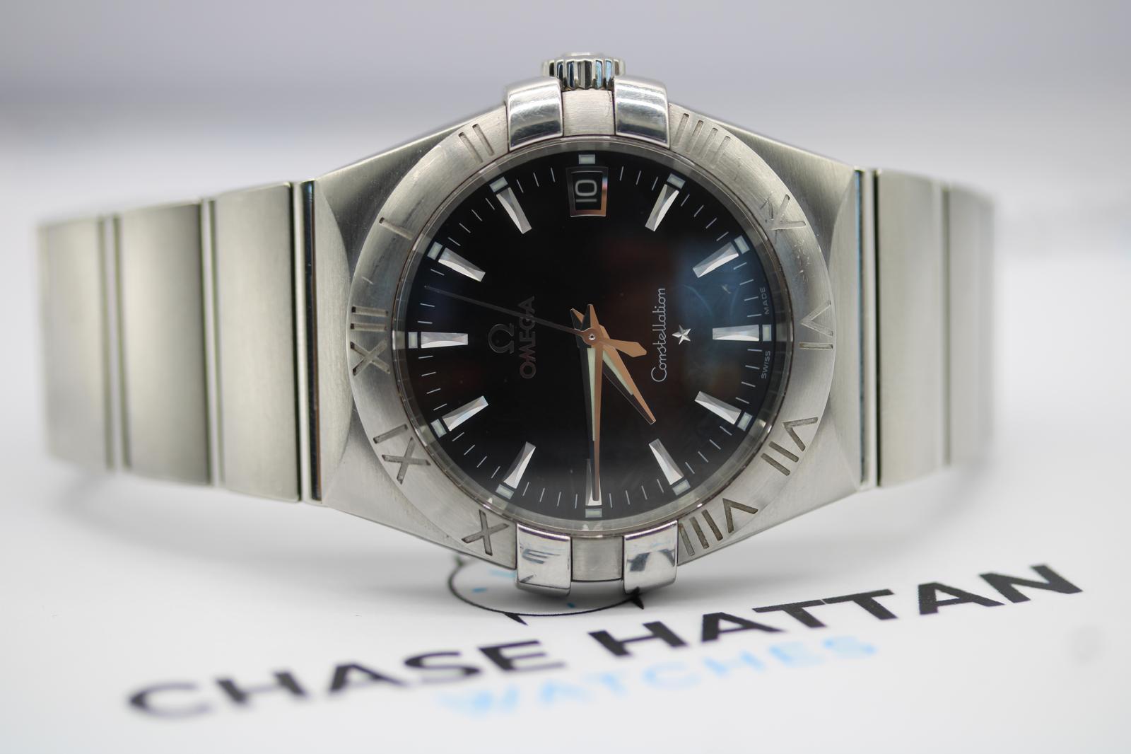 Omega Constellation 123.10.35.60.01.001  35mm  Quadrante nero  Quarzo in vendita 9