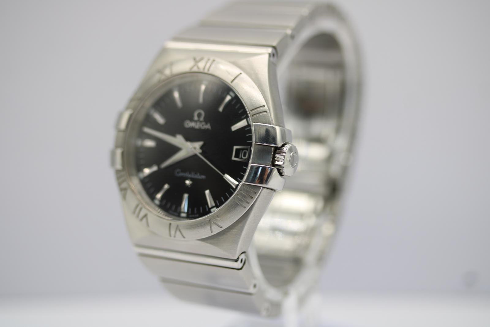 Omega Constellation 123.10.35.60.01.001  35mm  Quadrante nero  Quarzo in vendita 3
