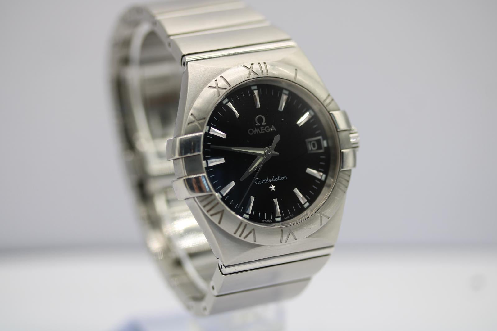 Omega Constellation 123.10.35.60.01.001  35mm  Quadrante nero  Quarzo in vendita 5