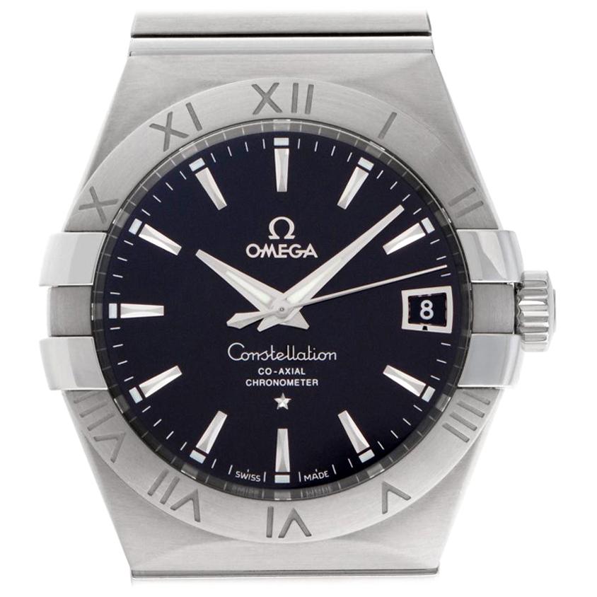 Omega Constellation 123.10.38.21.01.001, Black Dial, Certified