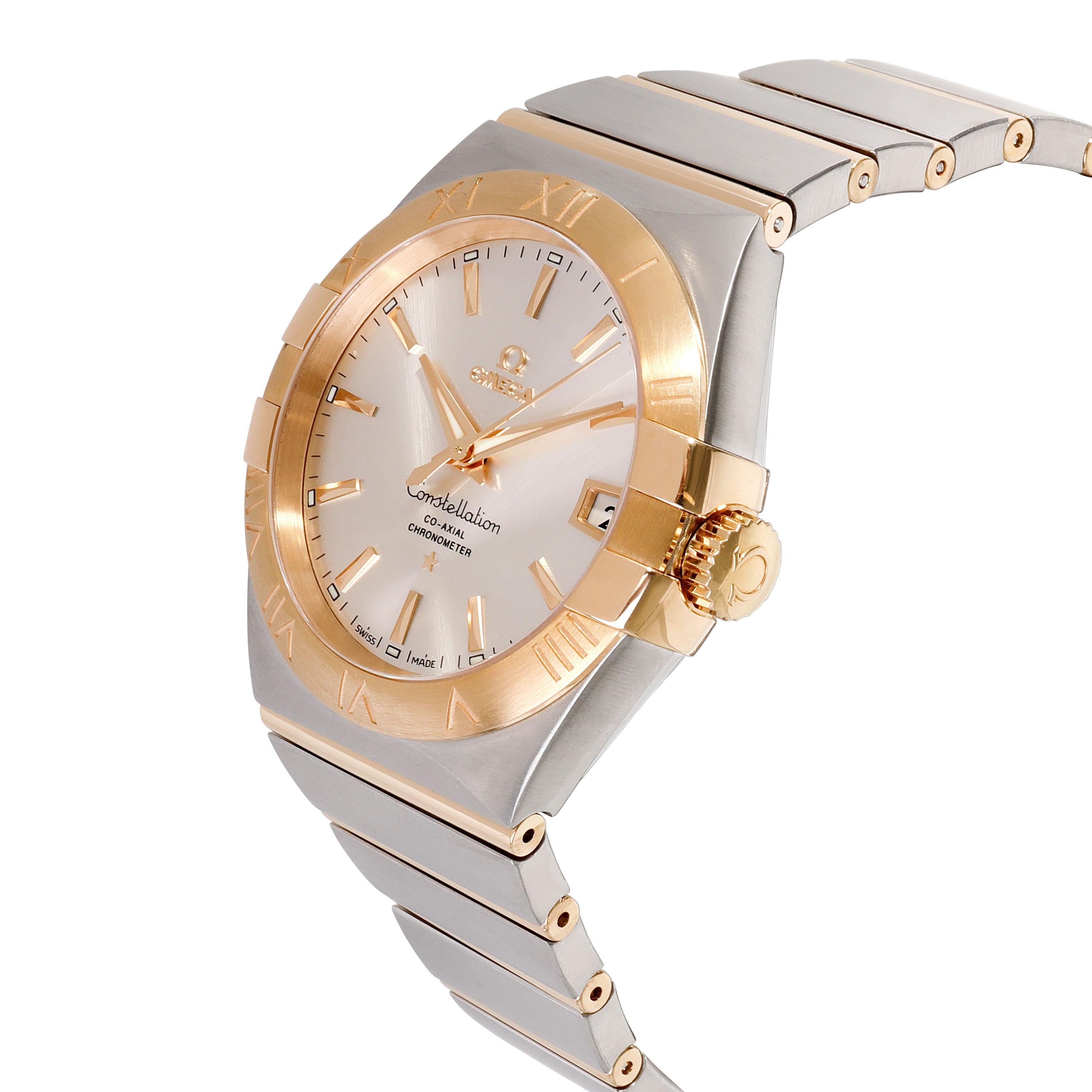 Omega Constellation 123.20.38.21.02.002 Herrenuhr aus Edelstahl/gelb G im Zustand „Hervorragend“ in New York, NY
