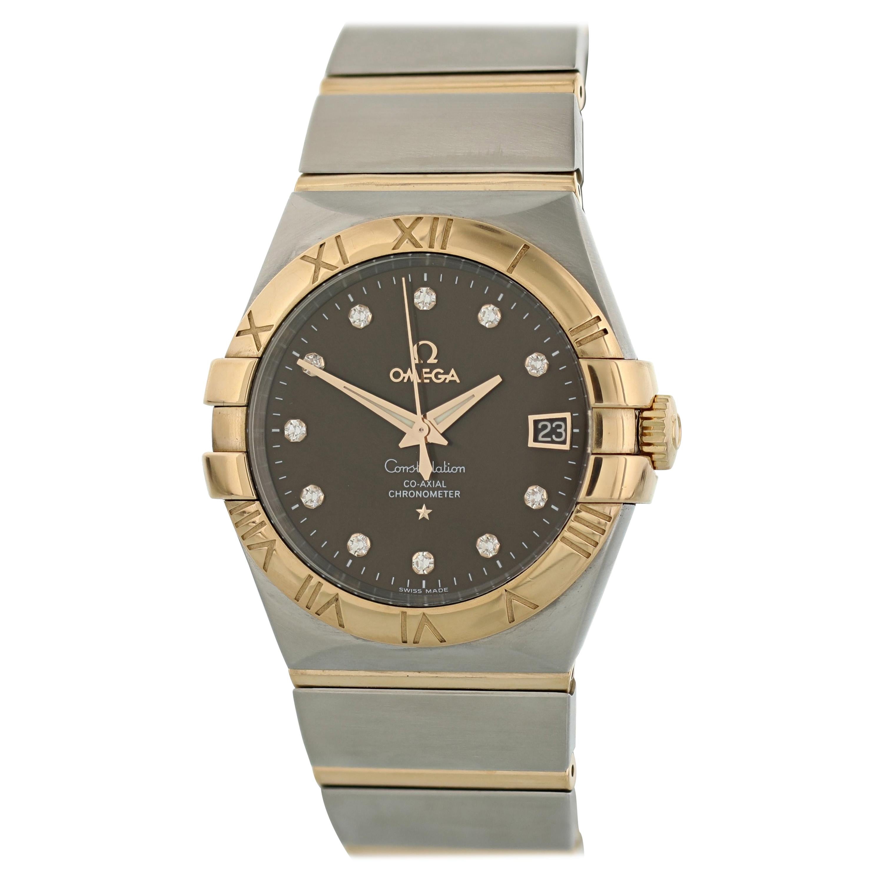 Omega Constellation 123.20.38.21.63.001 Co-Axial Chronometer Men's Watch For Sale