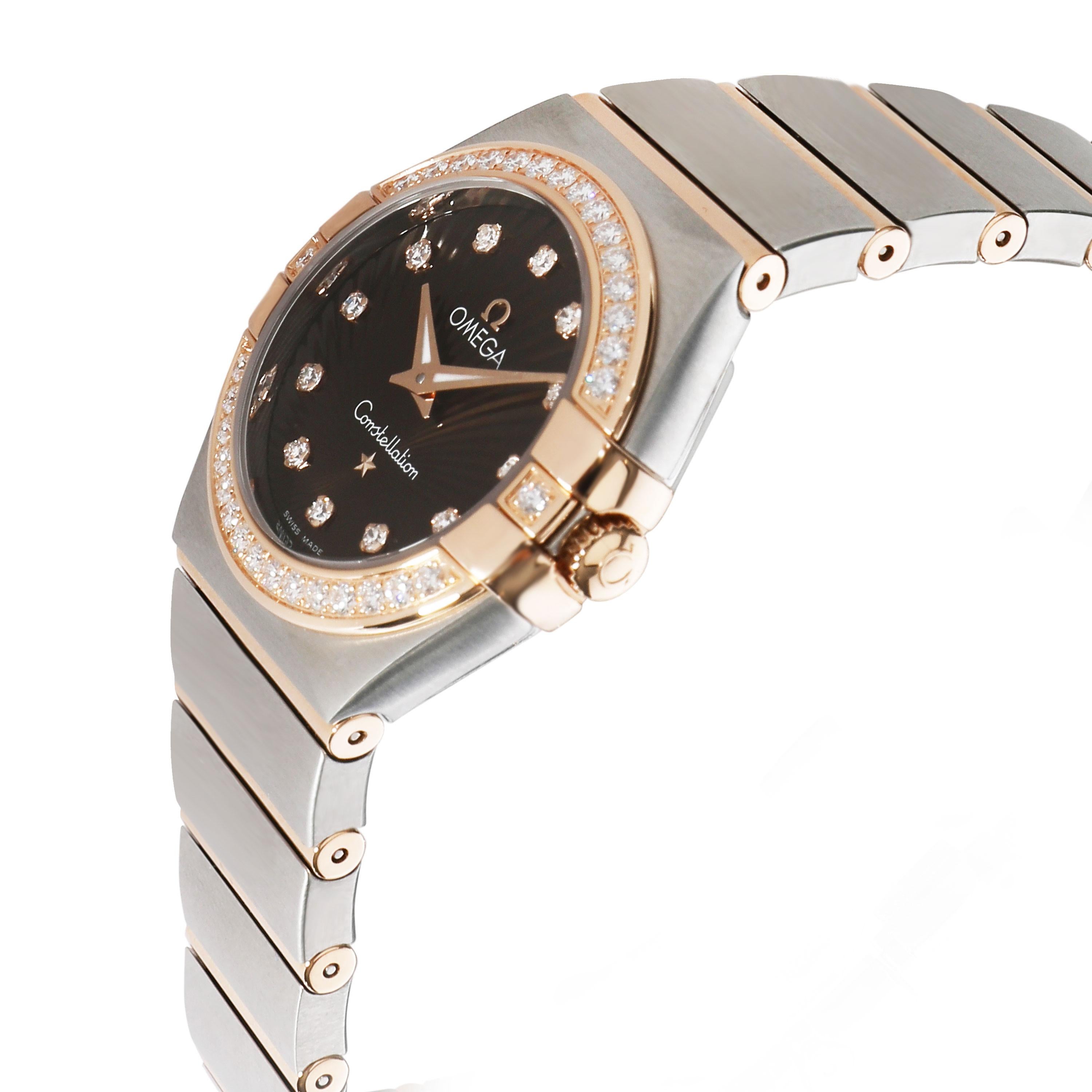Omega Constellation 123.25.27.60.63.001 Women's Watch in 18kt Stainless Steel In Excellent Condition In New York, NY
