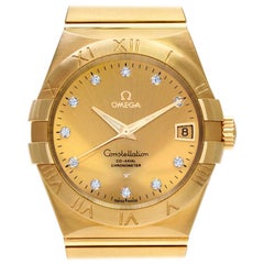 Omega Constellation 123.50.38.21.58.001, Gold Dial, Certified &