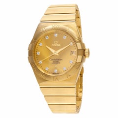 Omega Constellation 123.50.38.21.58.001, Schwarzes Zifferblatt, zertifiziert