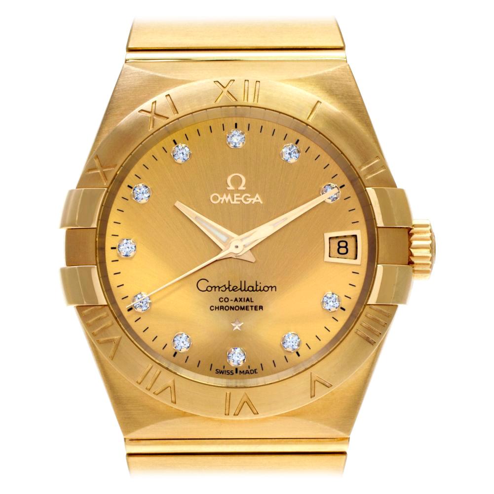 Omega Constellation 123.50.38.21.58.001; factory diamond dial, Certified For Sale