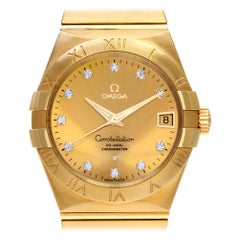 Omega Constellation 123.50.38.21.58.001; factory diamond dial, Certified