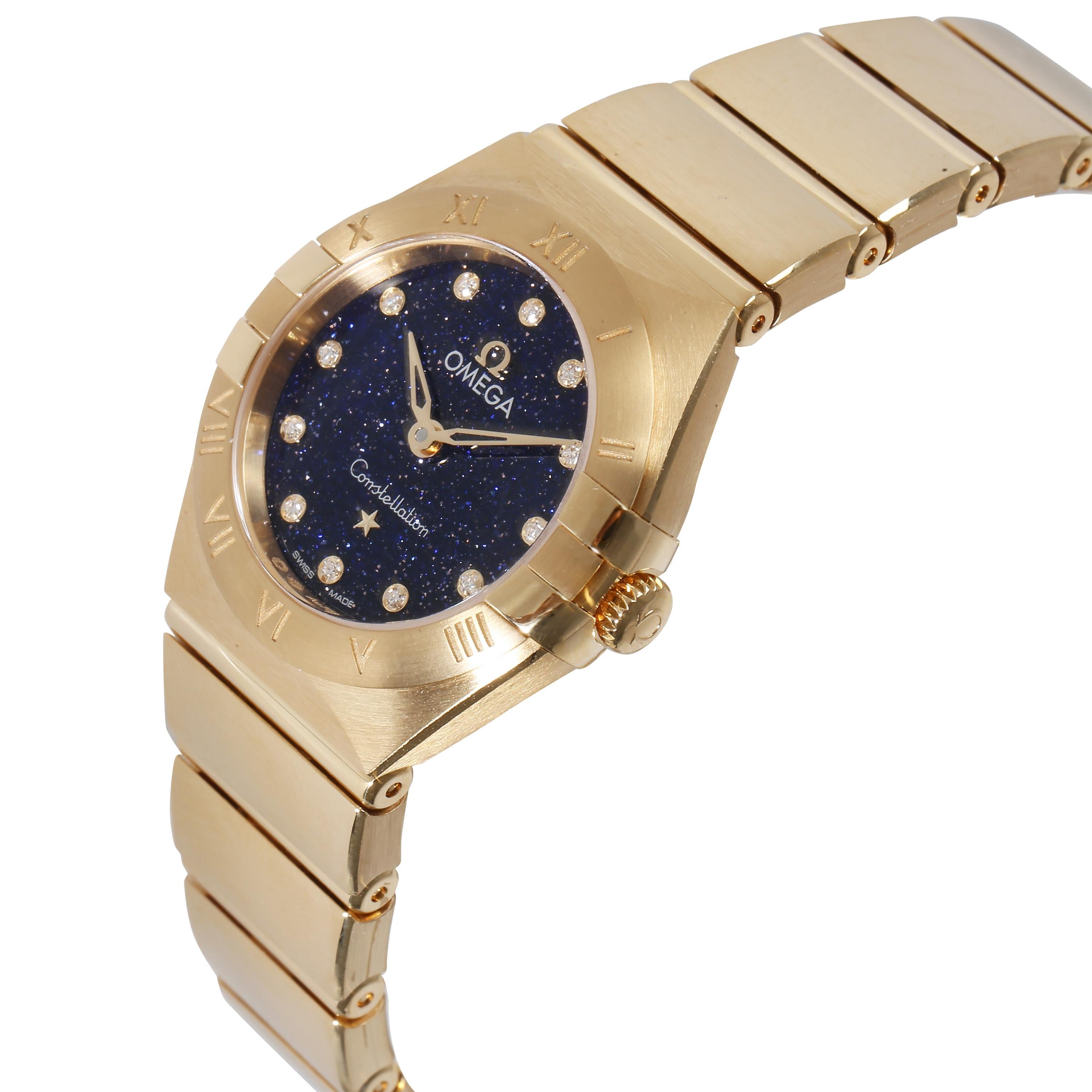 Omega Constellation 131.50.25.60.53.001 Women's Watch in 18kt Yellow Gold In New Condition In New York, NY