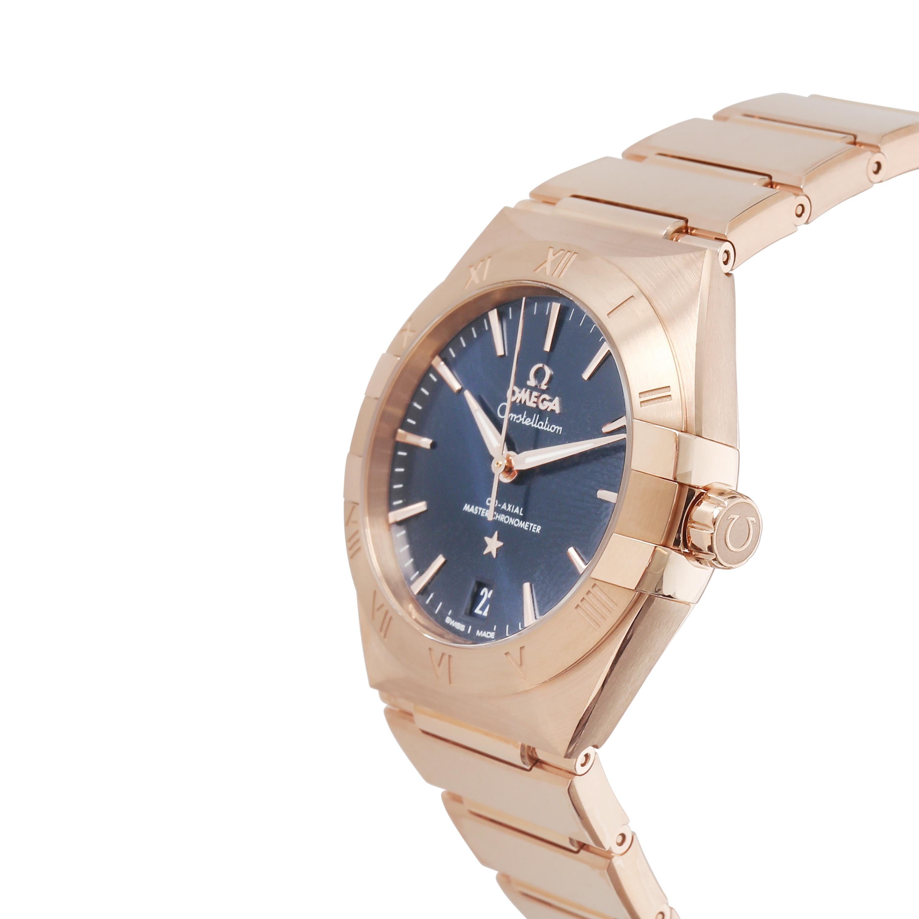 Montre homme Omega Constellation 131.50.36.20.03.001 en or rose 18kt Excellent état à New York, NY