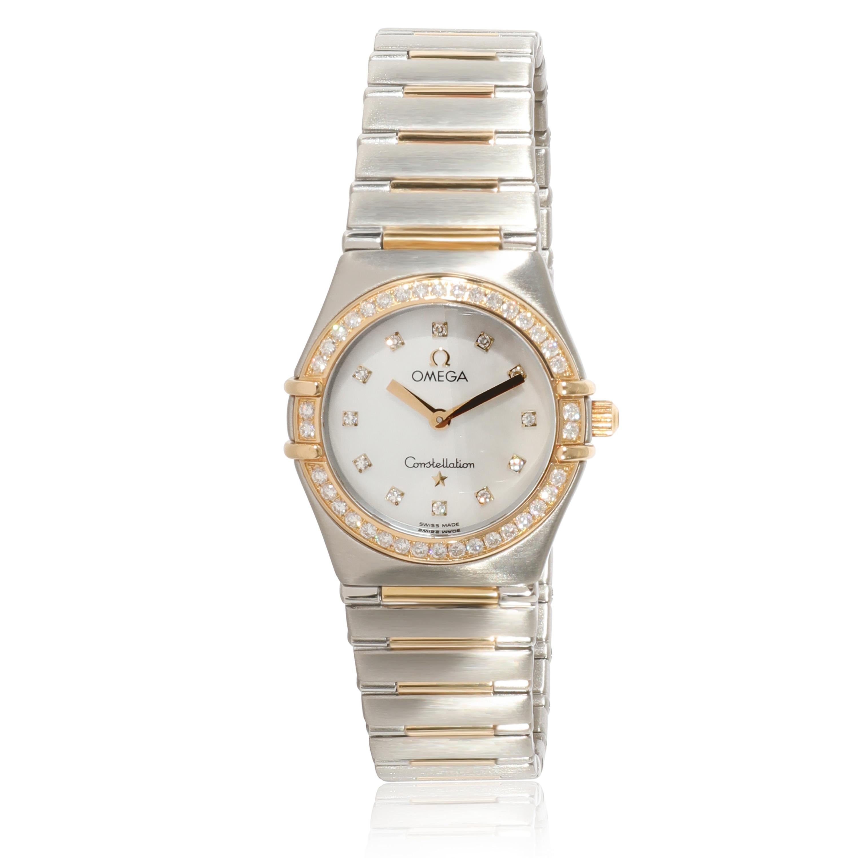 Omega Constellation 1376.75.00 Women's Watch in 18kt Stainless Steel/Yellow Gold In Excellent Condition In New York, NY