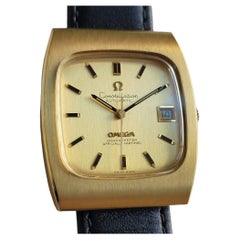 Omega Constellation 166058 1970s Mens 34 x 40mm Gold Capped Date Automatic RA645