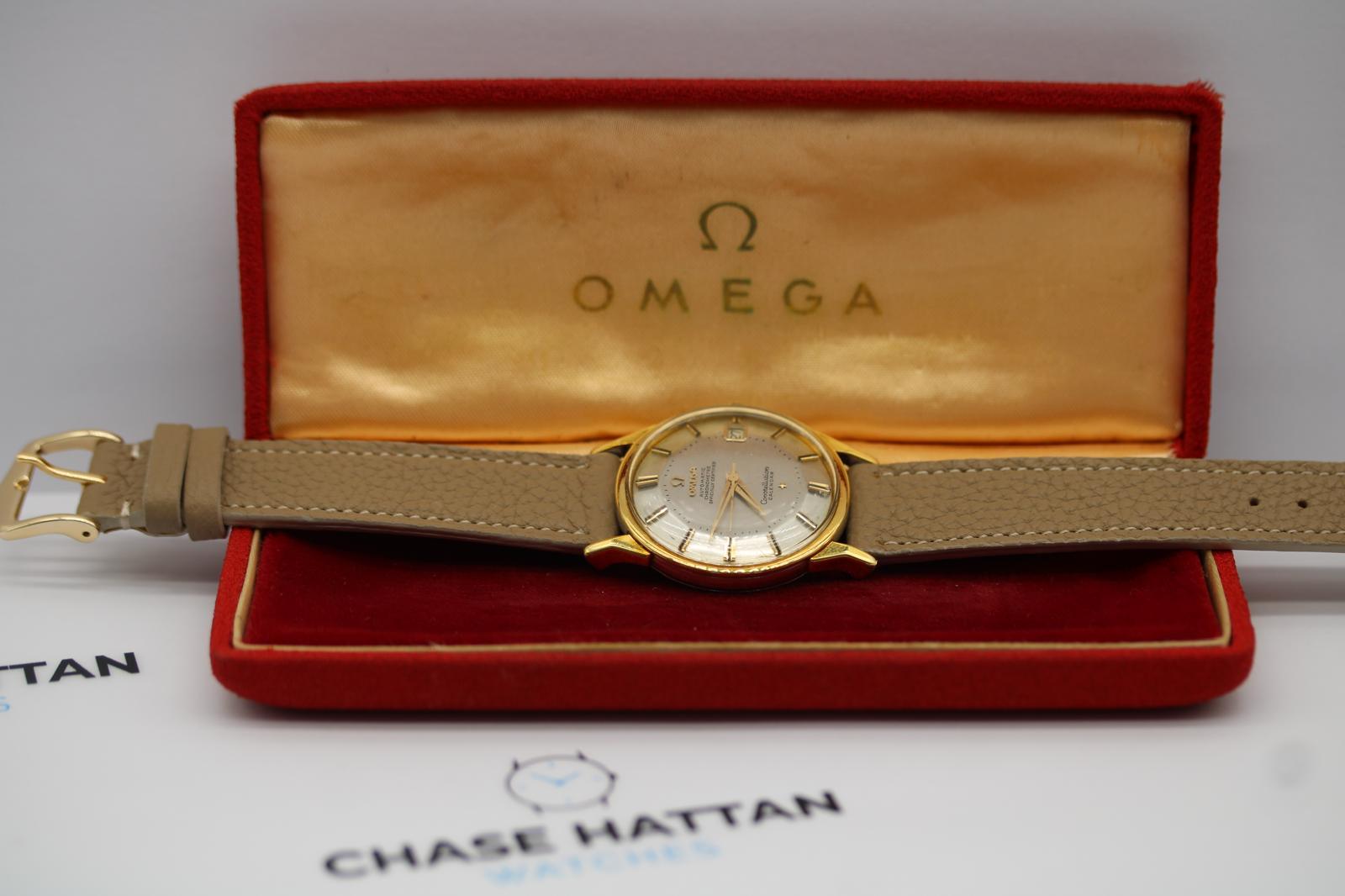 Reloj Omega Constellation 168.005 Esfera Pie Pan
Número de inventario: CHW6446
Precio: 1.400,00

De los relojes Omega Vintage de los años 60 y 70, éste es para nosotros el que más nos piden, es la esfera del Constellation Pie Pan y es la esfera lo