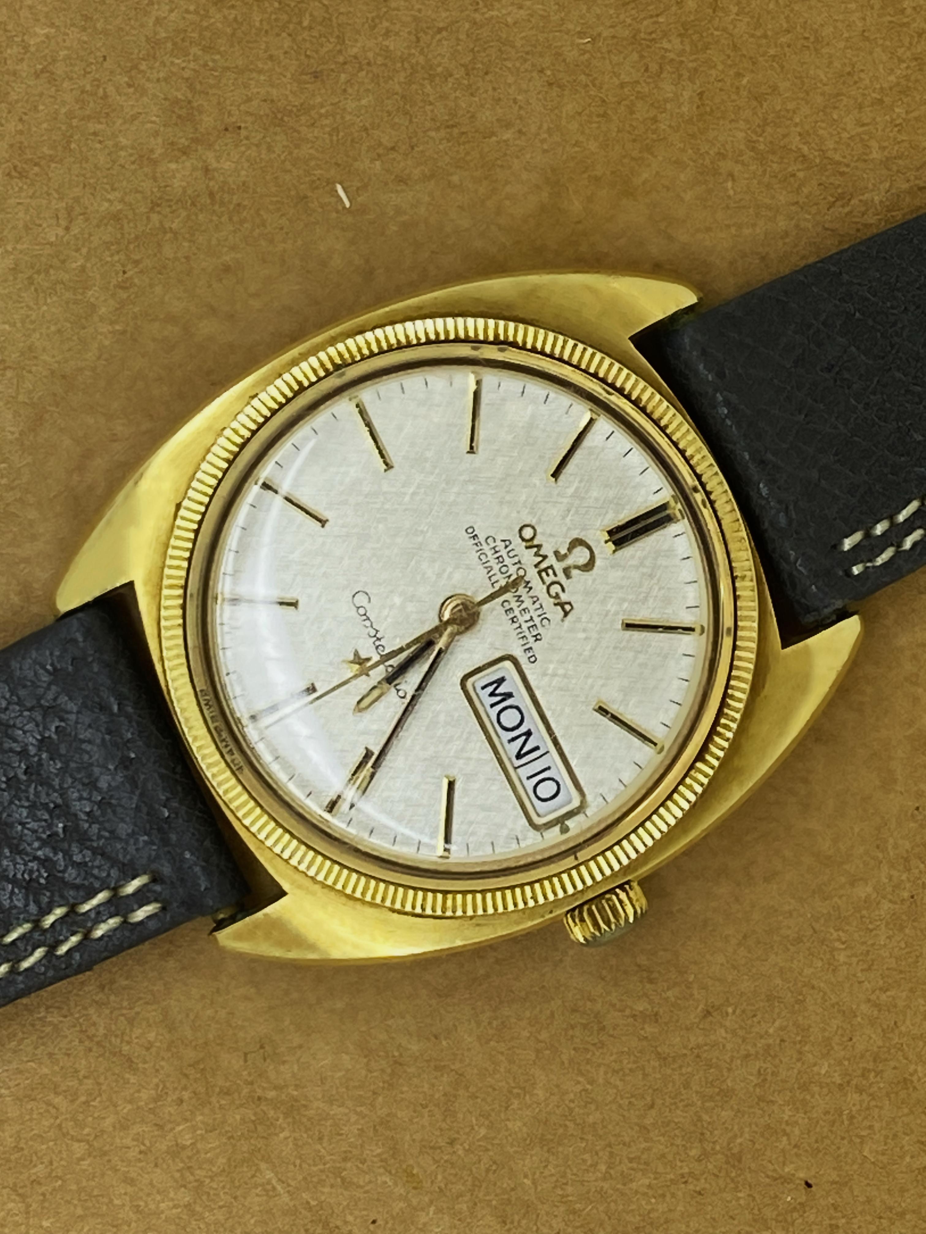 Representing style, attention to detail & robust function
this Two-Tone Gold & Steel Omega Constellation ref 168029
is a versatile vintage wristwatch from 1968, 
yet it’s in a beautiful condition & in excellent working order 

Case is 18K